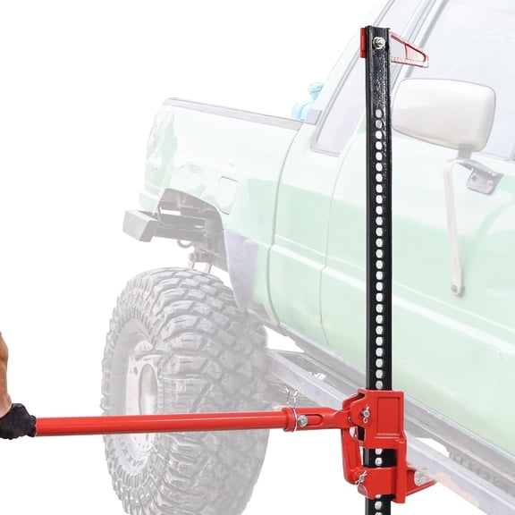 COZONY 48" Farm Jack, 6600 Lbs Capacity Truck Lift Bumper for Farm Tractor, Truck, SUV, Ratcheting Off Road, Black