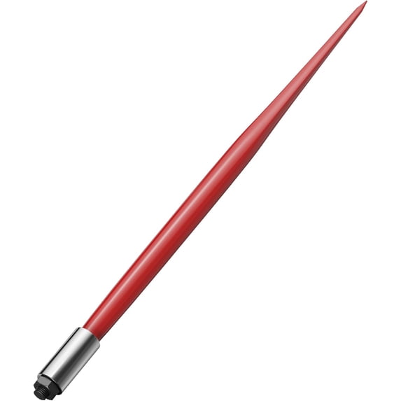 COZONY 49" Hay Spear Attachment, 3,000 lbs Capacity Bale Spear with 2 Pcs 17" Stabilizer Spears, Heavy Duty Quick Attach Skid Steer Bale Spike