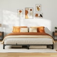 thumbnail image 1 of COZONY 8" Full Size Metal Platform Bed Frame, Tool-Free Assembly, No Box Spring Needed, Noise-Reducing Slats, 1 of 9