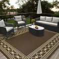 thumbnail image 1 of COZONY 8x10 Outdoor Rug Waterproof Reversible Plastic Straw Patio Mat for RV Deck Picnic Balcony Reversible, 1 of 10