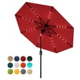 thumbnail image 1 of COZONY 9 ft Patio Umbrella with 32 Solar LED Lights & Tilt Crank, Outdoor Market Umbrella for Pool, Deck, Backyard, Waterproof & UV-Resistant, 1 of 14