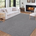 thumbnail image 1 of COZONY 9'x12' Washable Area Rug, Modern Textured Low-Pile Polypropylene Carpet, Stain Resistant Non-Slip Solid Accent Rug for Living Room, Gray, 1 of 17