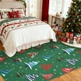 thumbnail image 1 of COZONY 9x12 Christmas Area Rug, Non-Slip Washable Low Pile Extra Large Rug, Xmas Tree Pattern, Green, Holiday Decor for Living Room & Bedroom, 1 of 7