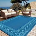 thumbnail image 1 of COZONY 9x18 Outdoor Rug Waterproof Reversible Plastic Straw Patio Mat for RV Deck Picnic Balcony Reversible, 1 of 8