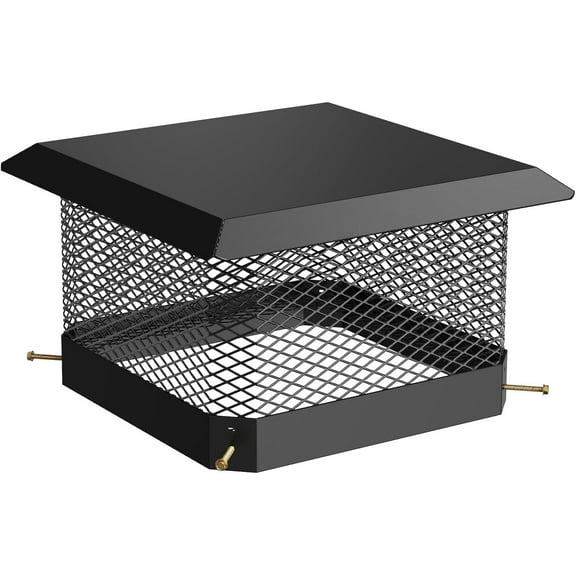 COZONY 9x9" Chimney Cap Cover, Heavy Duty Stainless Steel for Wood Stove & Fireplace, Outdoor Rain & Animal Guard