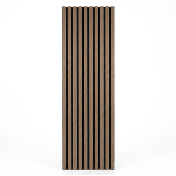 COZONY Acoustic Wall Panels, 2 Pack Slat Wood Sound Absorbing Panels, 47.2 x 11.8 in MDF Frame with Acoustic Foam, Noise Reduction Wall Decor for Living Room, Bedroom, Home Studio, Office