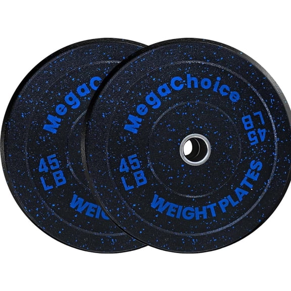 COZONY Bumper Weight Plates 2-Inch Barbell Bumper Plates Pairs Set 180 LBS, Rubber Bumper Plates Set of 4