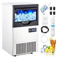 thumbnail image 1 of COZONY Commercial Ice Maker Machine with 100LBS/24H Capacity,195W,LCD Controller, Undercounter Design, 33LBS Ice Storage, Self-Cleaning, Large Nugget Ice Cube Maker for Bar, Restaurant, Cafe, Office, 1 of 9