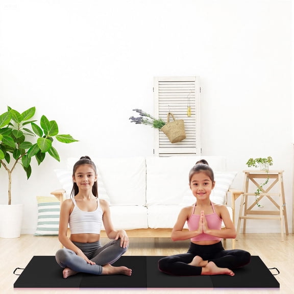 COZONY Folding Gymnastics Mat, 2" Thick Portable Exercise Pad for Home Gym Pilates Martial Arts Tumbling