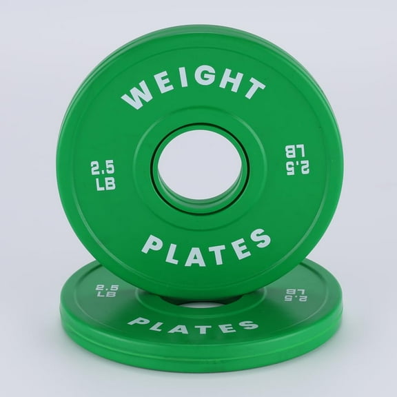 COZONY Fractional Bumper Plate Set 2.5lb, Small Change Plates 2-Inch Rubber Coated for Gym and Home Strength Training