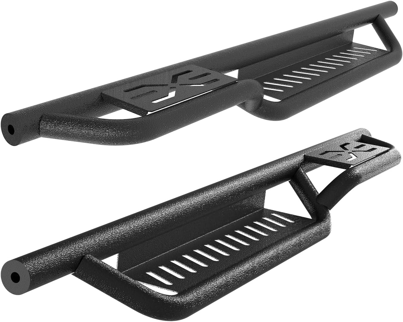 COZONY Running Boards for 2007-2018 Jeep Wrangler JK 2 Door, Bolt-on Side Steps, Black Powder Coated 6 inch Nerf Bar, 650lbs Max Load