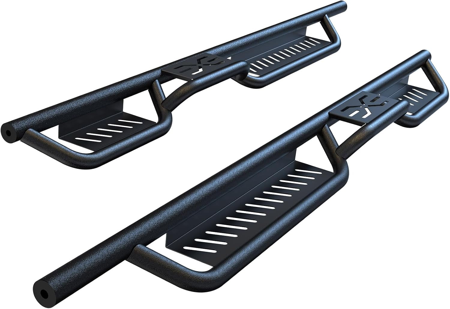 COZONY Running Boards for 2007-2018 Jeep Wrangler JK 4 Door, Bolt-on Side Steps, Black Powder Coated 6 inch Nerf Bar, 650lbs Max Load