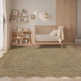 thumbnail image 1 of COZONY Scalloped Washable Area Rug 4x6, Non-Slip Low Pile Farmhouse Carpet for Nursery, Kids Room, Dining Room and Bedroom, Beige, 1 of 8