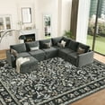 thumbnail image 1 of COZONY Washable Area Rug, 9x12 Large Modern Rug, Soft Non-Slip Low Pile for Family Room, Bedroom, Dining Room, 1 of 11