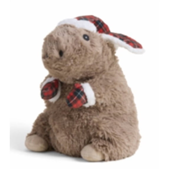 warmies Microwavable & Weighted Stuffed Animals, Holiday Capybara - Heated Stuffed Animal Plushie for Warmth & Comfort - Christmas Winter Soft Plush Toys for Children