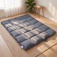 thumbnail image 1 of COZY HARBOR Japanese Futon Floor Mat 2 Inch Square Quilted Density Foam Foldable Mat,Sleep Pad(39"×80"), 1 of 8