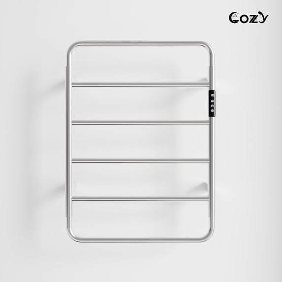 COZY Heated Towel Warmer Rack for Bathroom with Timer & Adjustable Temperature EB01-BR-190330