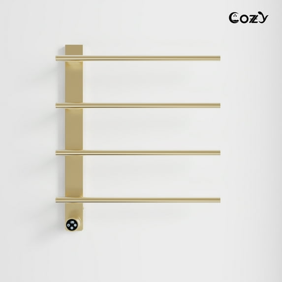 COZY Heated Towel Warmer Rack for Bathroom with Timer & Adjustable Temperature EB04-BG-242003