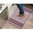 thumbnail image 1 of COZY TRENDS Burgundy Kitchen Mat, 18" x 30", Non-Slip, 1 of 4