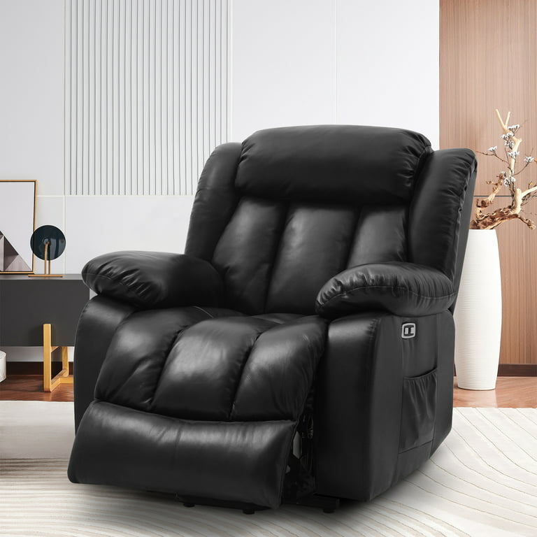 COZYJOY Leather Lay Flat Sleeping Dual Okin Motor Lift Chair Elderly  Infinity Position Recliner with Heated Massage with Lumbar Support Recliner  Up to