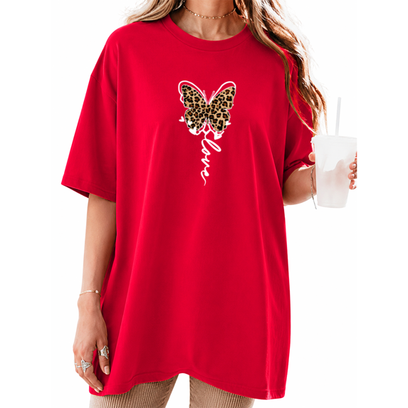 COZYMY Women's Y4K Butterfly Graphic Short Sleeve Shirt Soft Cotton Black Crewneck Summer Tee