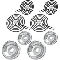 COZZIVITA Stove Burner Element Unit Set and GE Drip Pans, Perfectly Fit ...