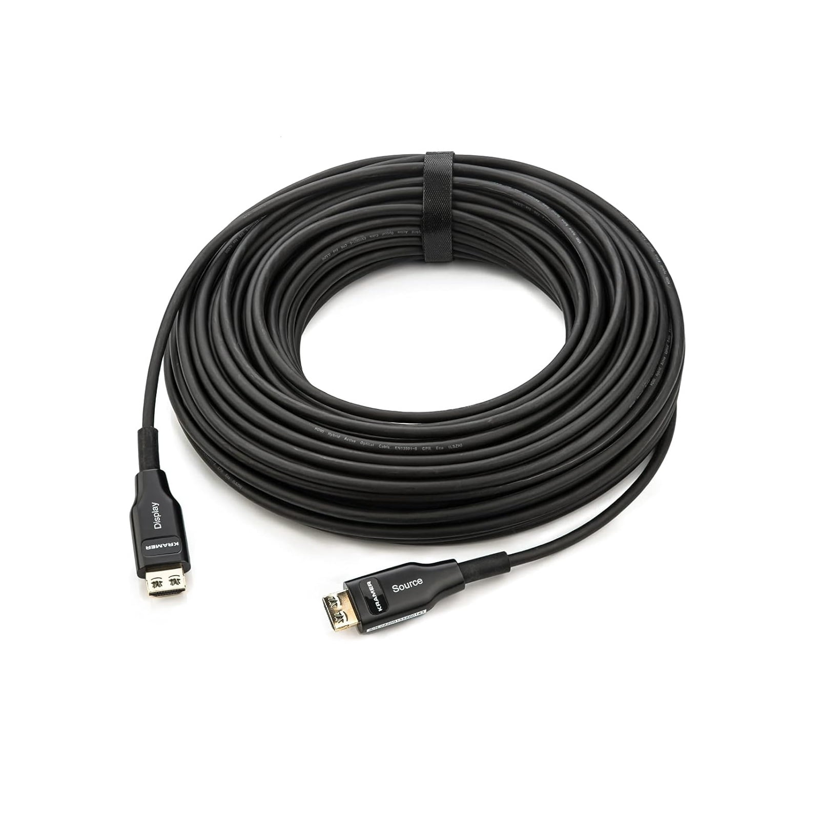 Kramer CP-AOCH/60F-98 98ft Fiber Optic Plenum High Speed HDMI Cable Black