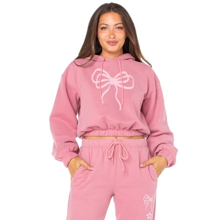 Celebrity Pink Women's and Women's Plus Fleece Pullover Sweatshirt, Sizes XS-4X