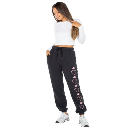 Celebrity Pink Women's and Women's Plus Fleece Jogger Sweatpants, Sizes XS-4X