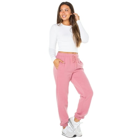 Celebrity Pink Women's and Women's Plus Fleece Jogger Sweatpants, Sizes XS-4X