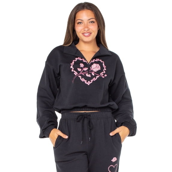 Celebrity Pink Women's and Women's Plus Fleece Pullover Sweatshirt, Sizes XS-4X