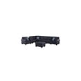 thumbnail image 1 of Devion Furniture Ella Faux Leather Modular Sectional Sofa with ottoman and cupholder console, 1 of 5