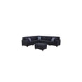 thumbnail image 1 of Devion Furniture Shayle Artificial Leather Modular Sectional With Ottoman - Black, 1 of 5