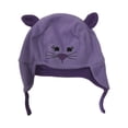 thumbnail image 1 of CP Infant Girls Purple Fleece Kitty Cat Peruvian Trapper Hat 6-12m, 1 of 1