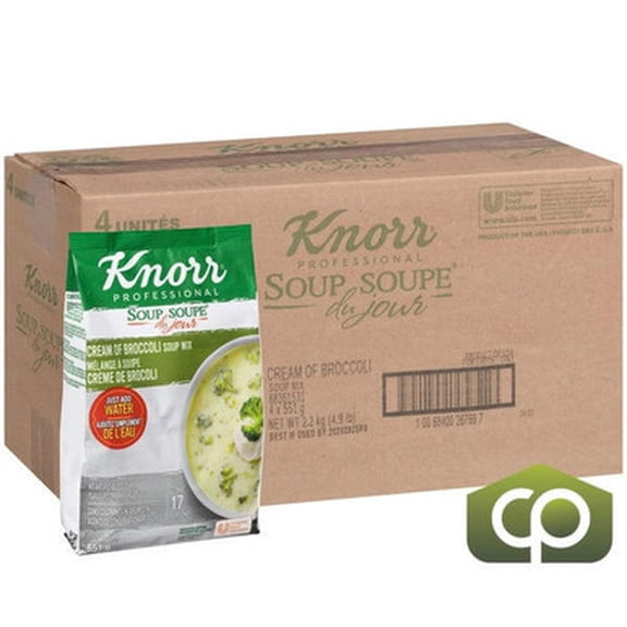 CP Knorr Swiss Soup Cream of Broccoli Gluten-Free 551 G/1.21 LBS (4/Case)