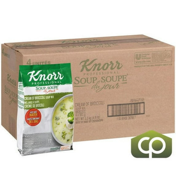CP Knorr Swiss Soup Cream of Broccoli Gluten-Free 551 G/1.21 LBS (4/Case)