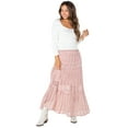thumbnail image 1 of Celebrity Pink Women's Lace Tiered Maxi Skirt, Sizes XS-XXXL, 1 of 6