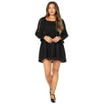 thumbnail image 1 of Celebrity Pink Women's and Women's Plus Long Sleeve Lace Mini Dress, Sizes XS-4X, 1 of 6