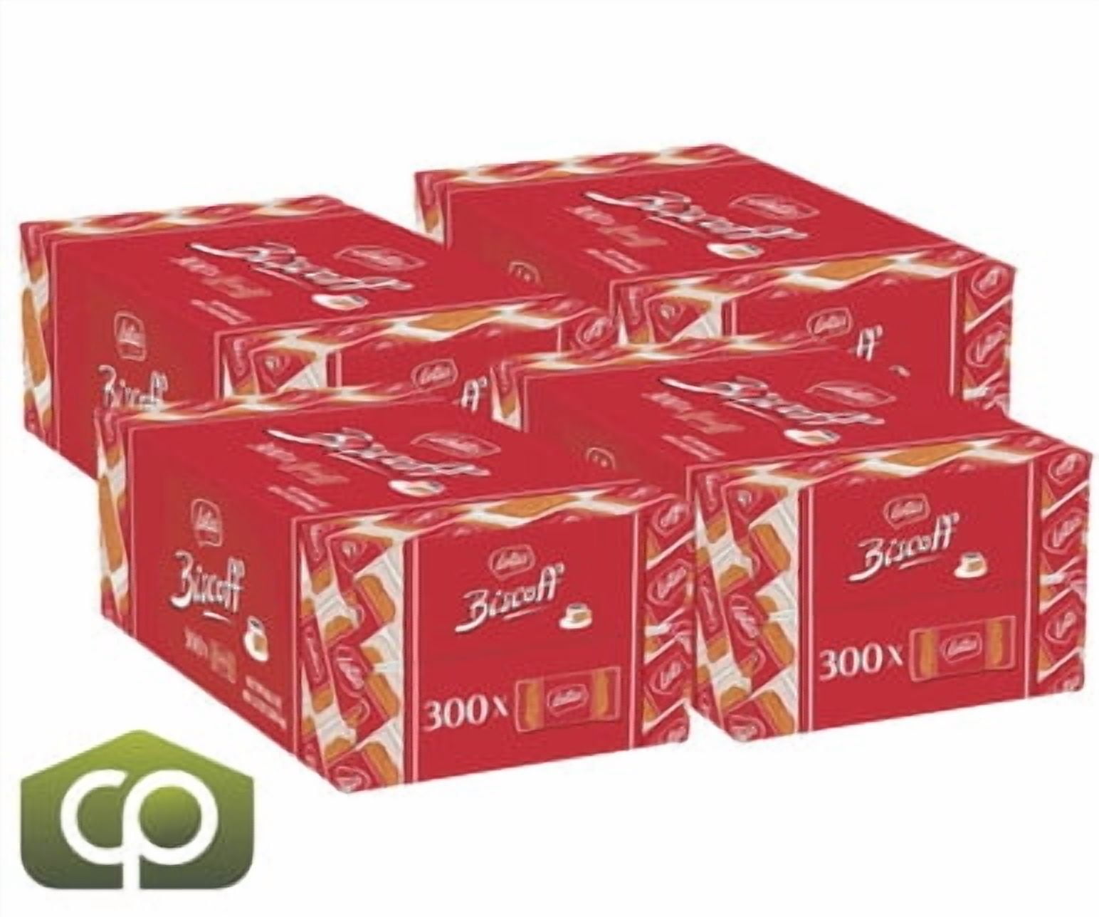 CP Lotus Biscoff Cookies, 300 ? 6.25 g - European Speculoos Delight (4/Case)-TOTAL 1200 Cookies