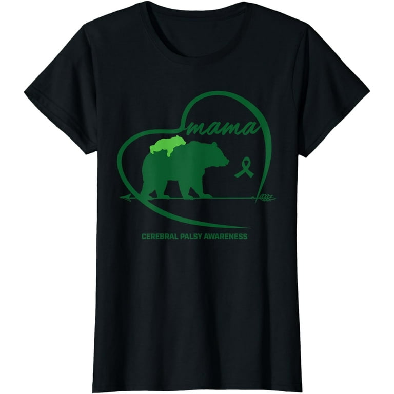 Mama Bear Cerebral Palsy Awareness Shirt For Women Men Mama Bear Cerebral Palsy Awareness Shirt For Women Men