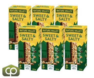 CP Nature Valley Sweet & Salty Granola Bars - 36 Bars x 35g (6/Case)