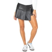 CELEBRITY PINK Women's Faux Leather Pleated Skort, Sizes XS-XXXL