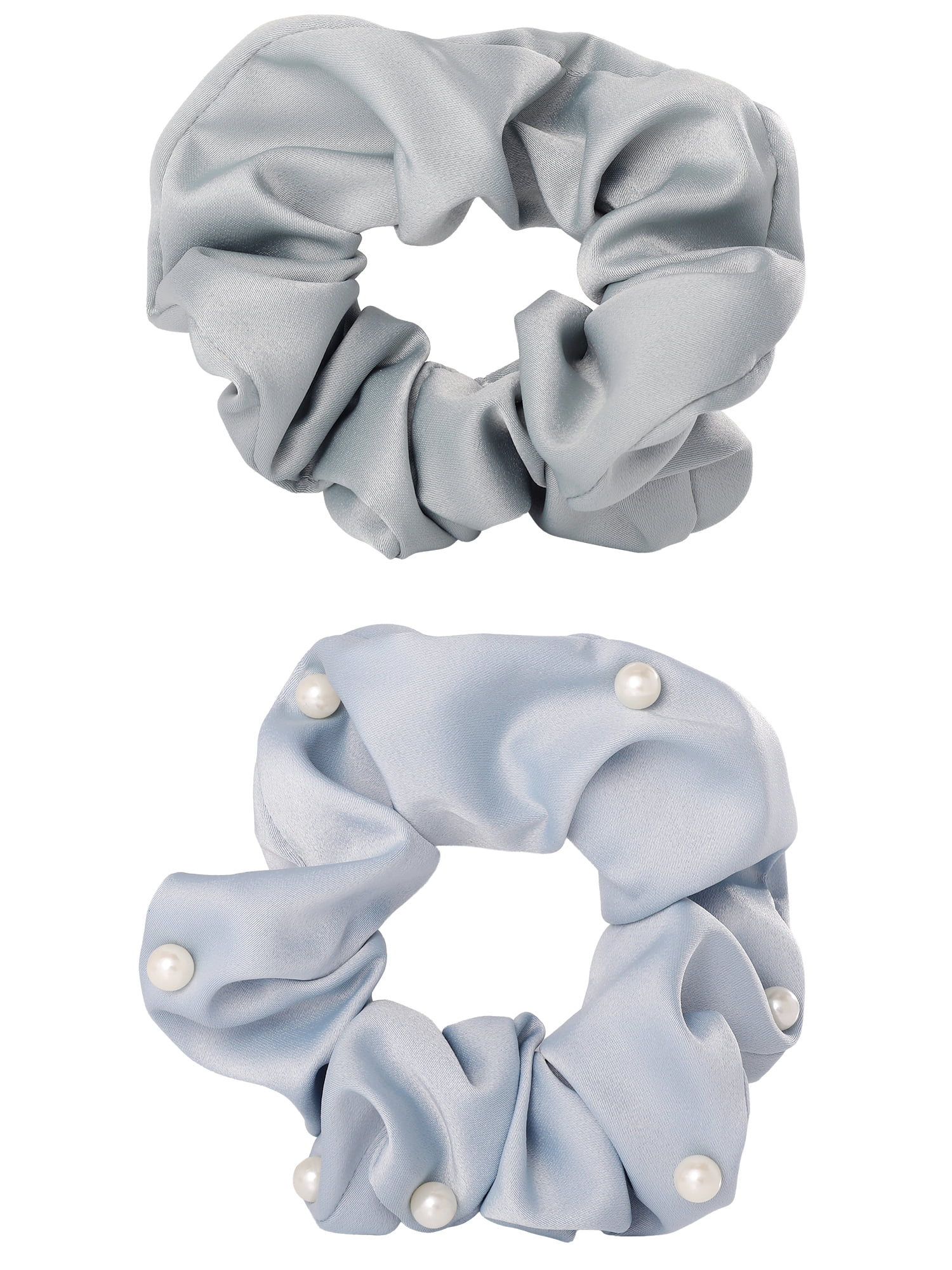 Celebrity Pink Women's Pearl Accent Scrunchie Set with Soft Fabric