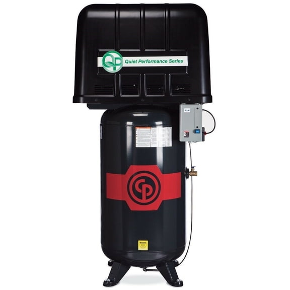 CP RCP-7581VQP 7.5HP 80 Gallon 2Stage 208-230V 1PH Quiet Enclosed Air Compressor