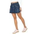 thumbnail image 1 of Celebrity Pink Women's Western Pleated Denim Mini Skirt, Sizes XS-XXXL, 1 of 5