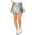 thumbnail image 1 of Celebrity Pink Women's Faux Leather Pleated Skort, Sizes XS-XXXL, 1 of 5