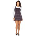 thumbnail image 1 of Celebrity Pink Women's Plaid Sleeveless Pleated Skater Mini Dress, Sizes XS-XXXL, 1 of 5