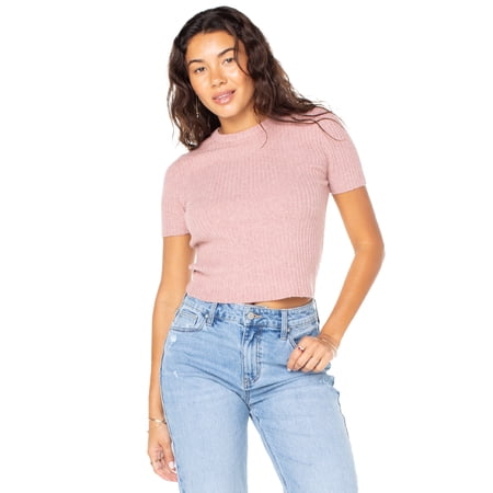 Celebrity Pink Women's Short Sleeve Pullover Sweater, Sizes XS-XXXL