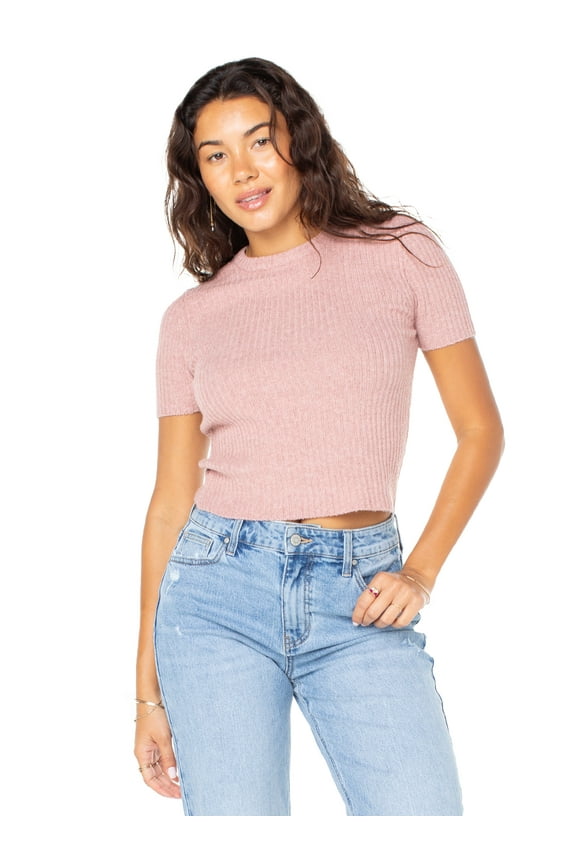 Women's Short Sleeve Pullover Sweater, Sizes XS-XXXL