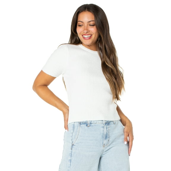 Celebrity Pink Women's Short Sleeve Pullover Sweater, Sizes XS-XXXL